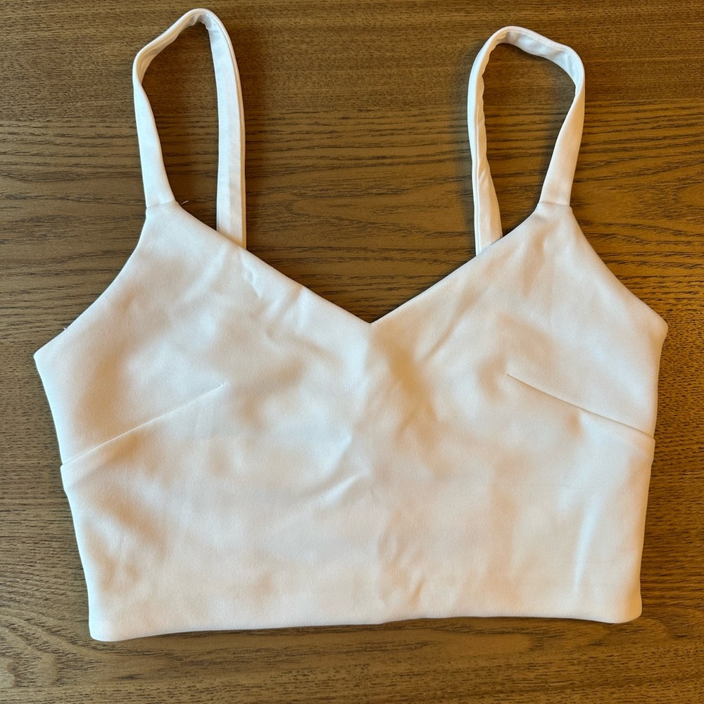 Express white Crop Top
